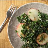 Pink Lady Apples and Kale Salad